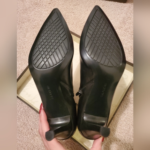 Enzo Angiolini Leopard Trim Booties - Picture 2 of 3